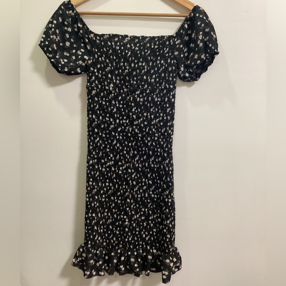 Ebony Butterfly Short Sleeve White Dress Short Sleeve Bow.